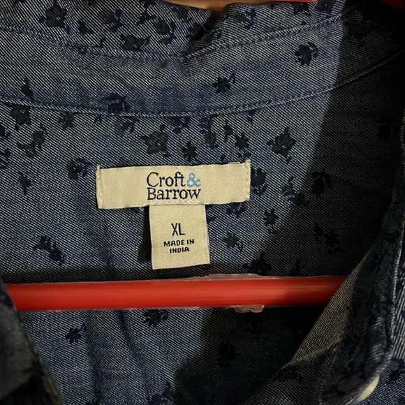 Floral print blouse long sleeve button up - Picture 3 of 5